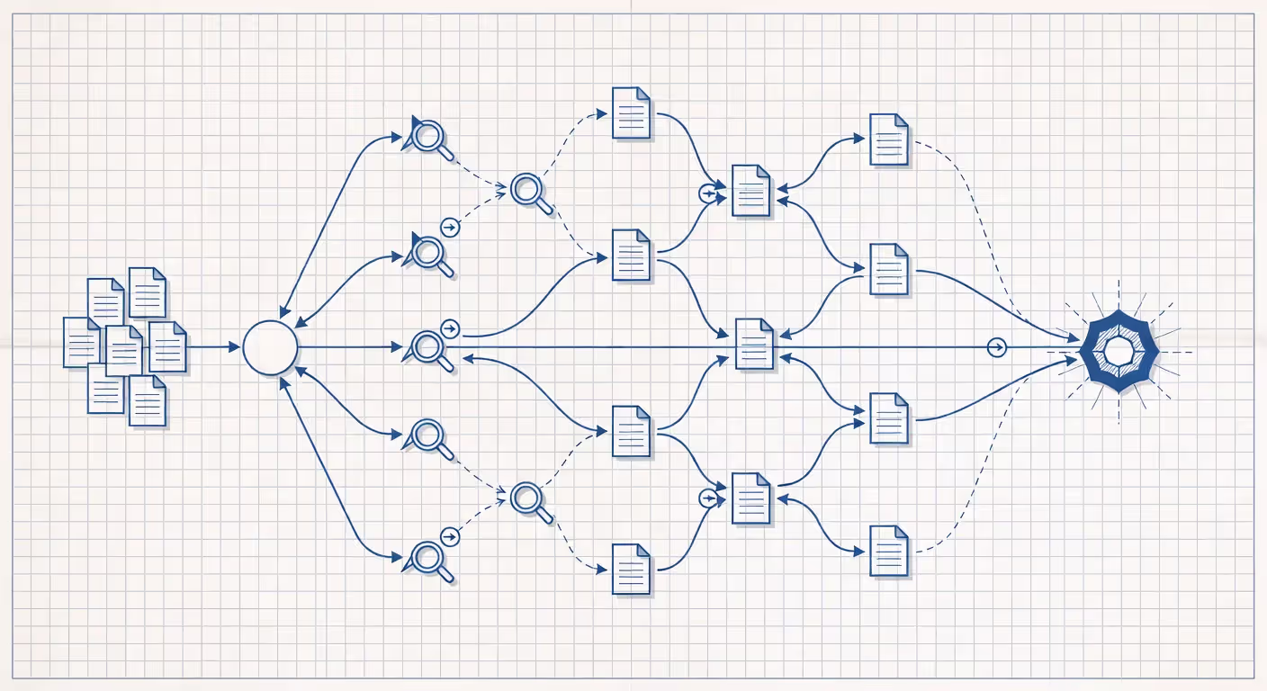 Agentic RAG workflow diagram