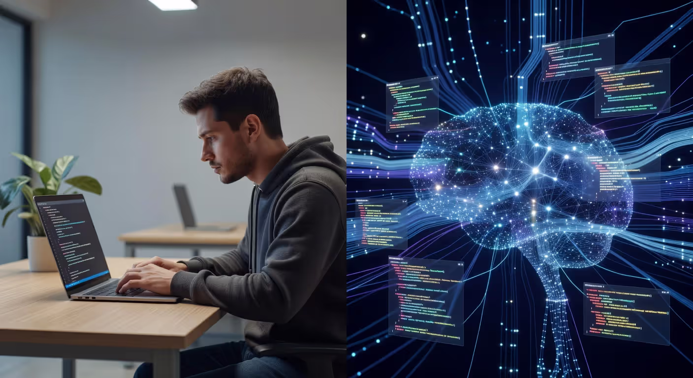 Comparison of manual code review versus AI-powered automated code review