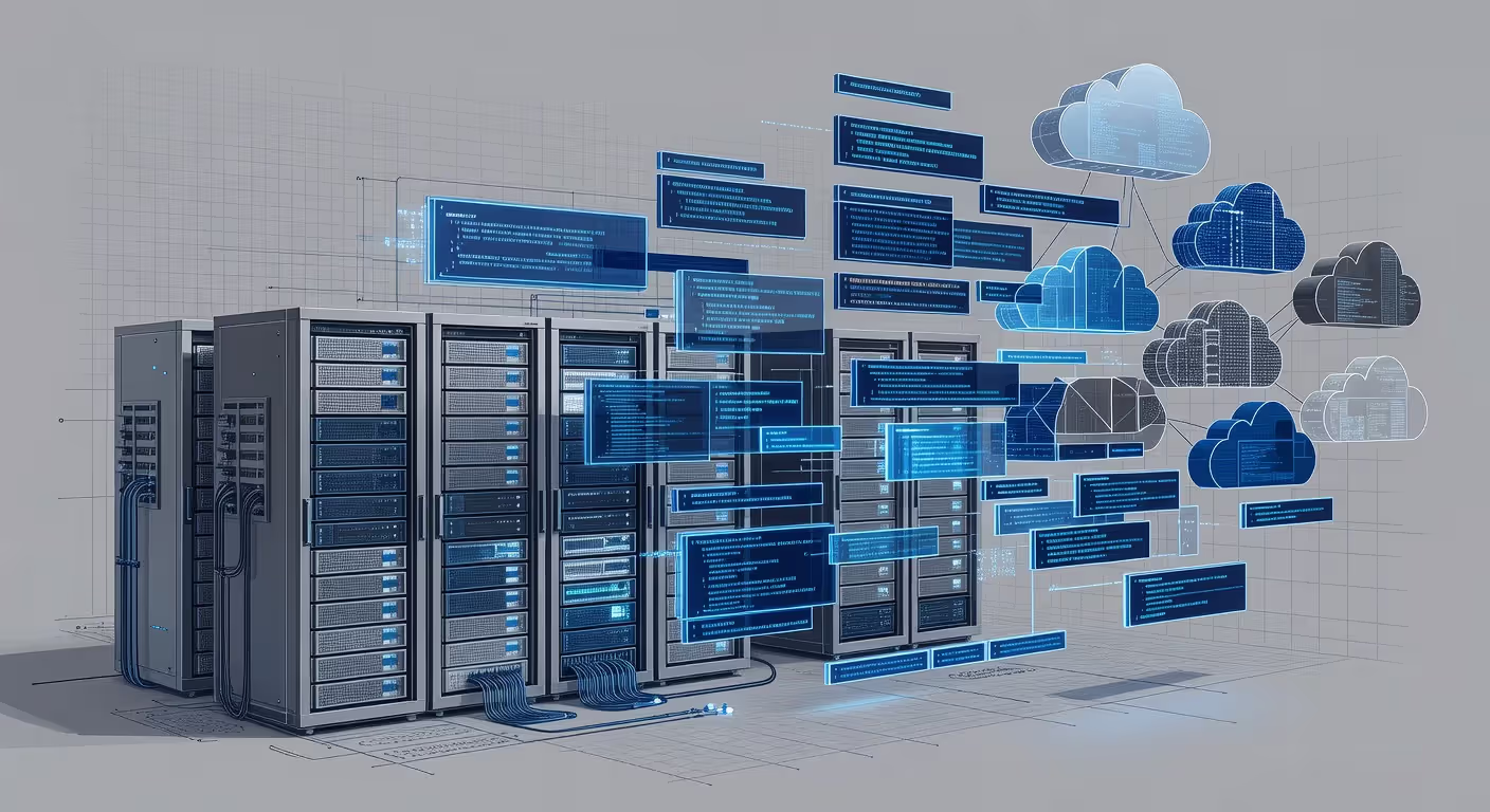 Infrastructure as code automation concept