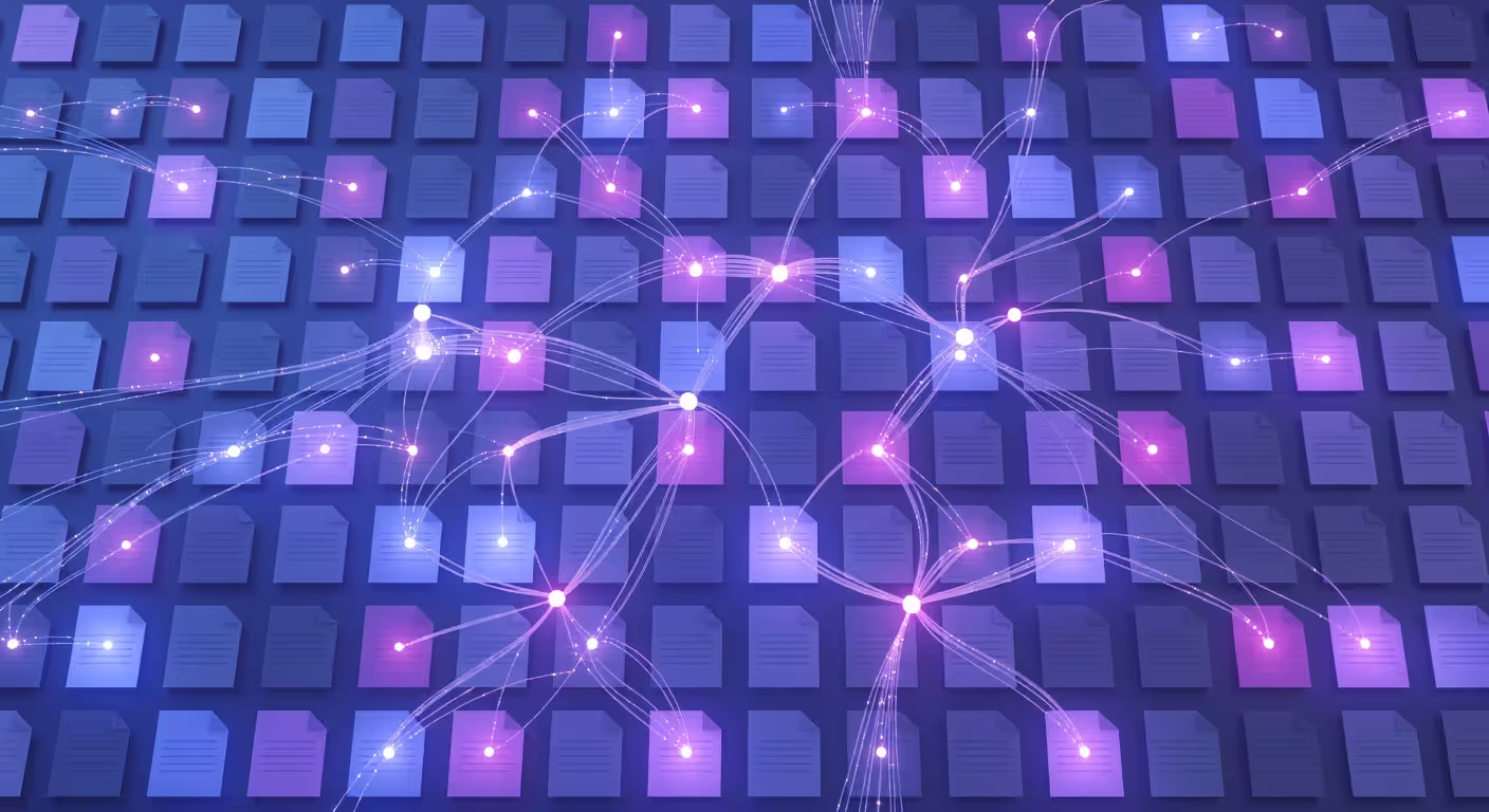 AI-powered knowledge base intelligent search and content connection visualization