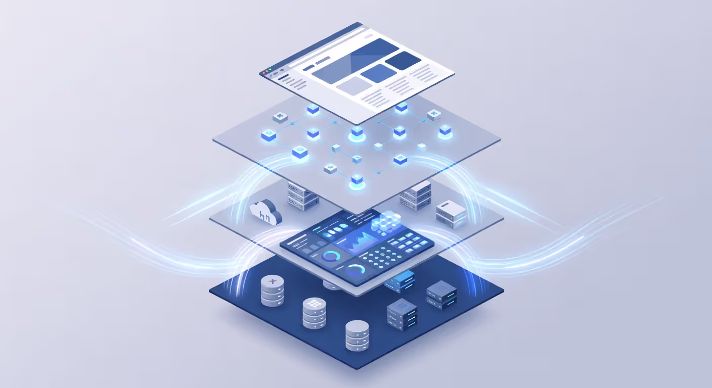 Full stack observability architecture across all system layers