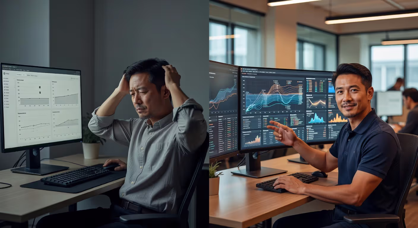 Before and after comparison of debugging with and without observability