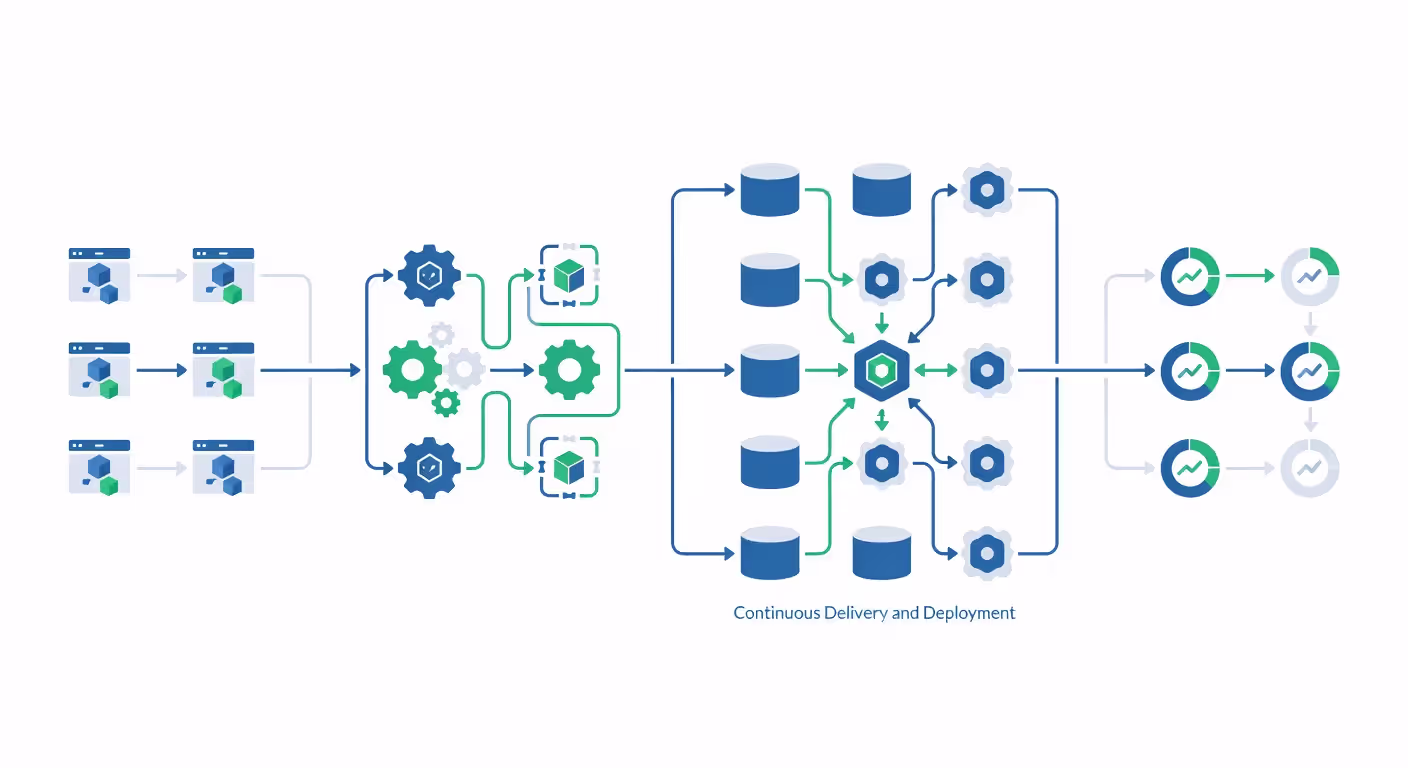 DevOps technology stack and tools ecosystem diagram