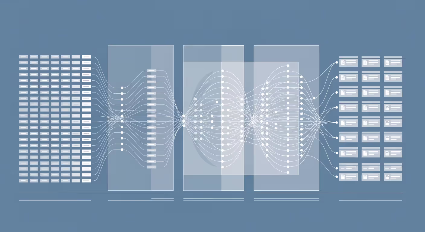 Neural network architecture for semantic search processing