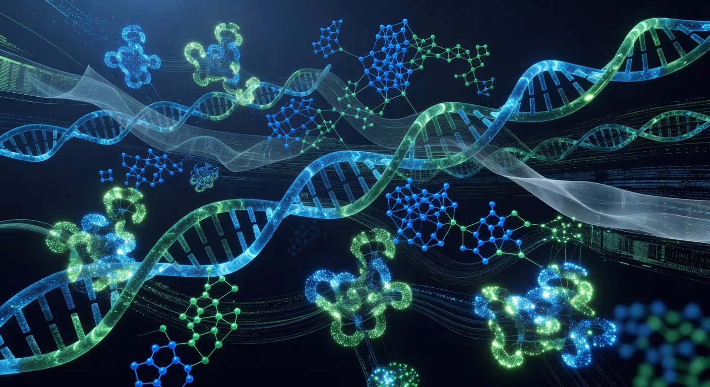 Generative AI analyzing molecular structures for drug discovery
