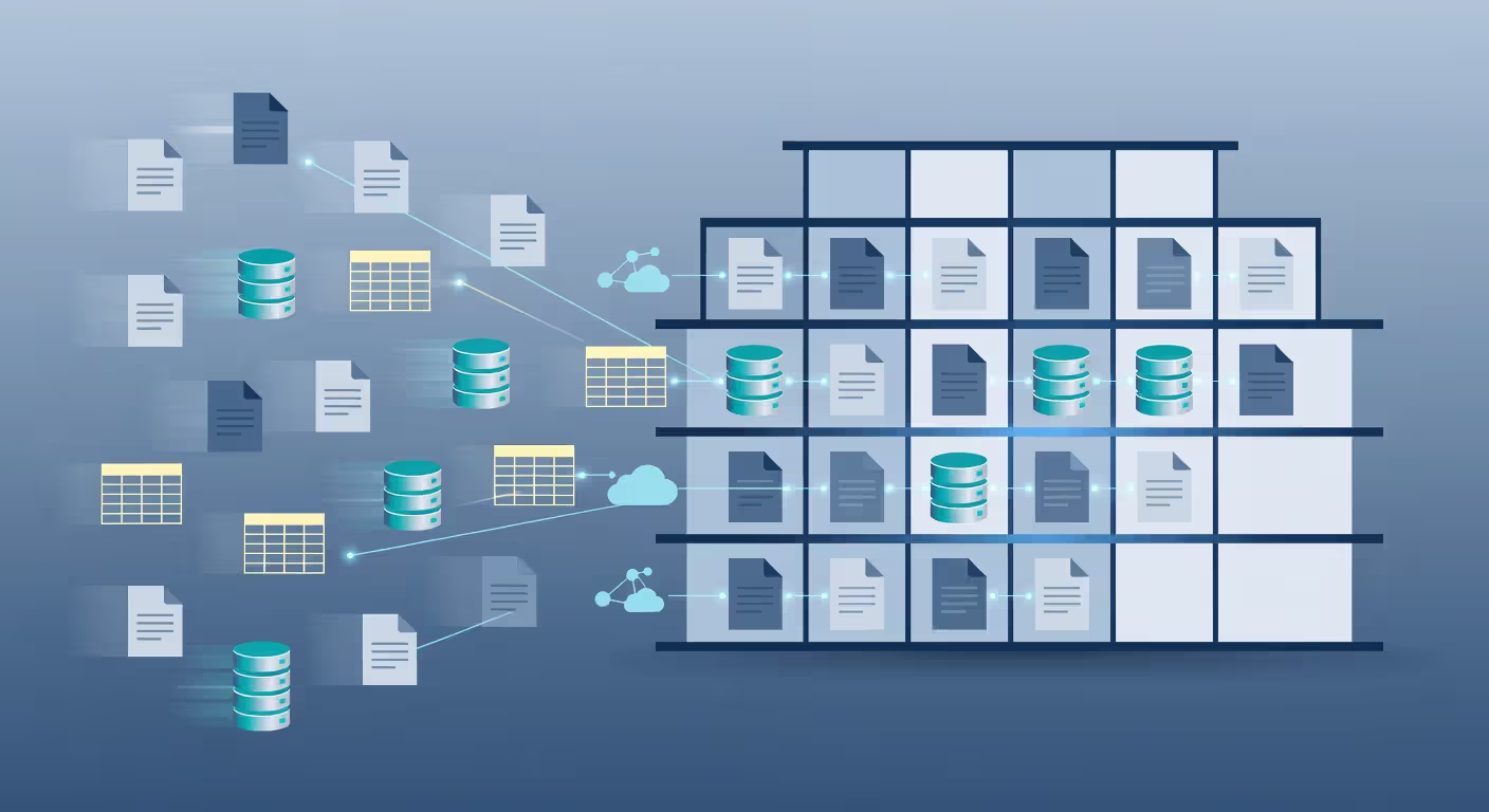 Different data sources being prepared for RAG implementation