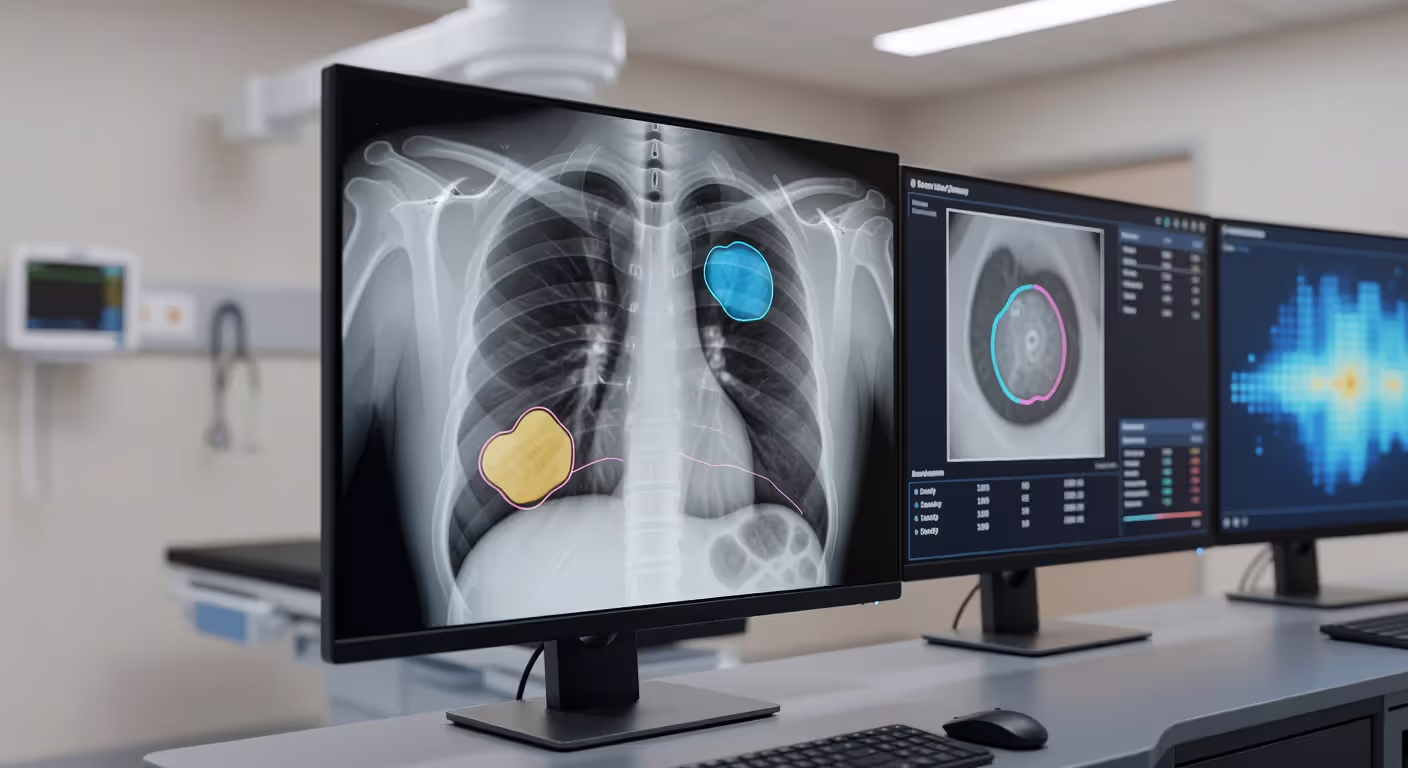AI-assisted medical imaging analysis system