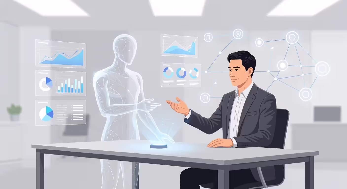 Business implementation of AI agents in a modern workplace