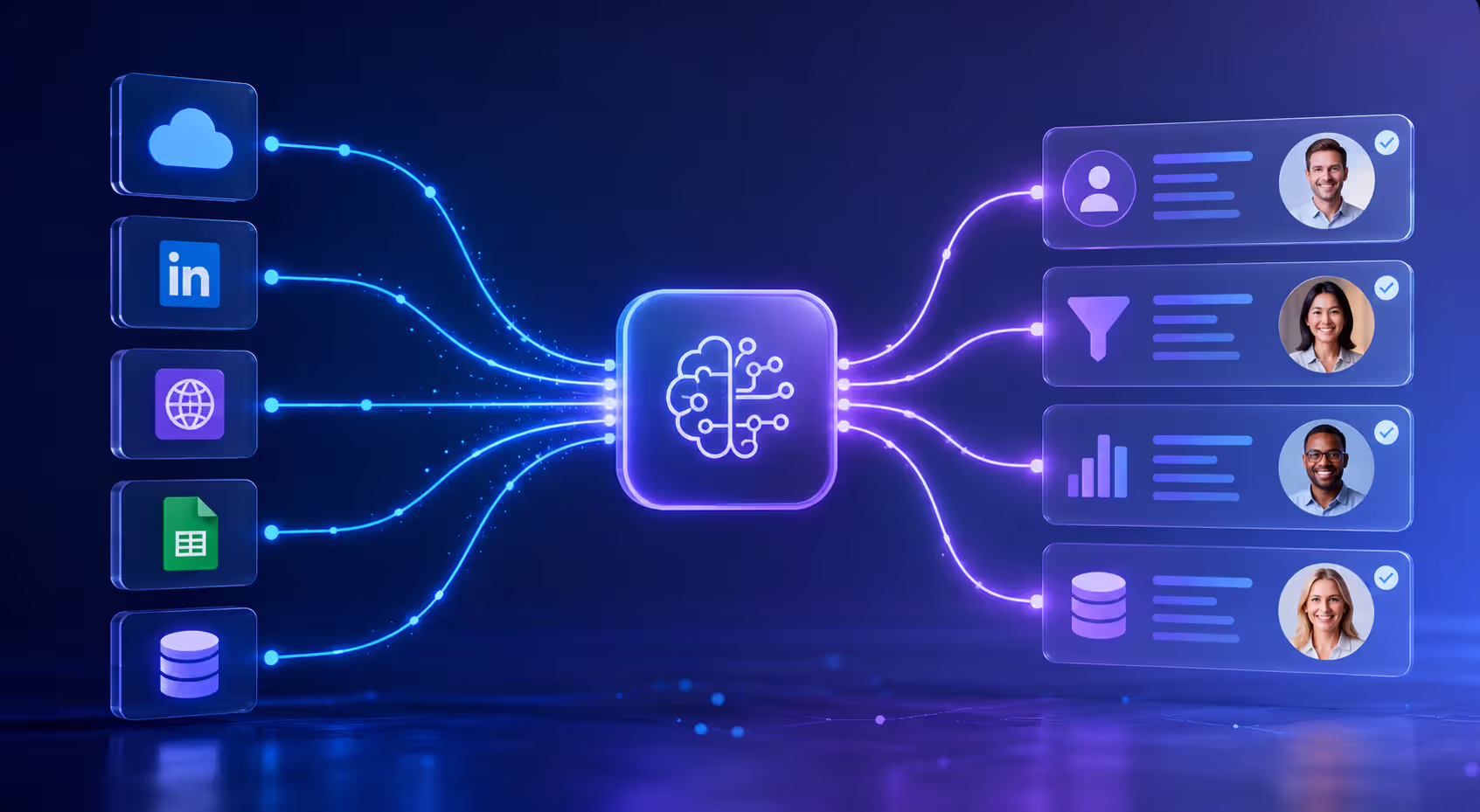 AI SDR data integration workflow diagram