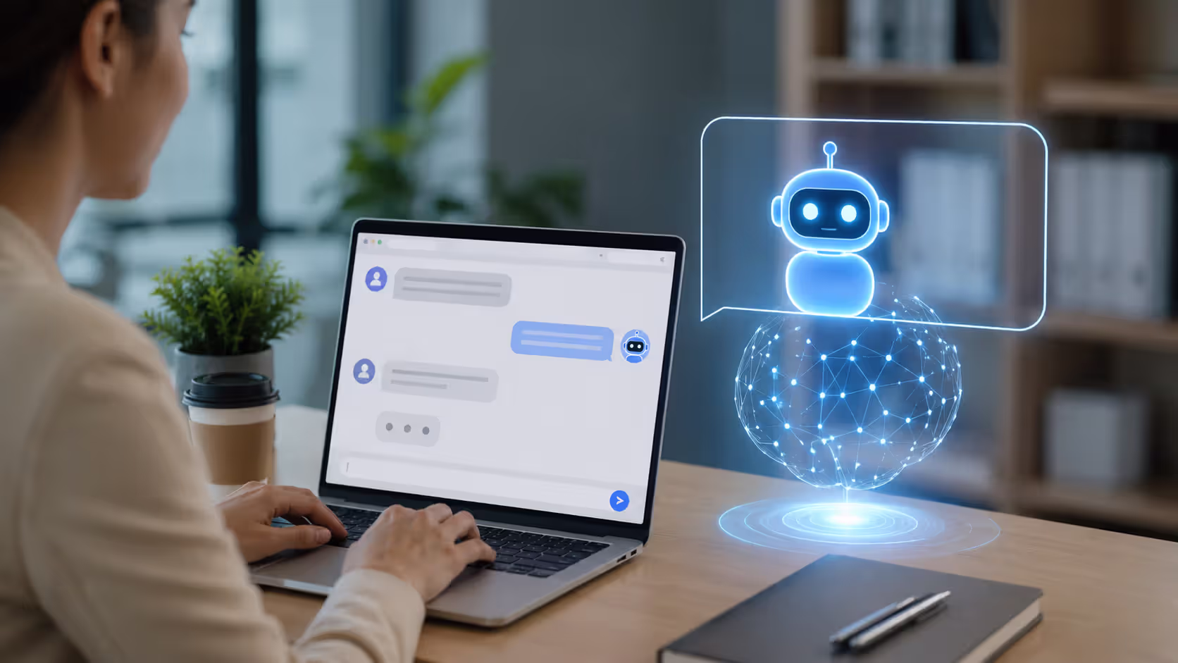 Customer service chatbot powered by Perplexity API in action