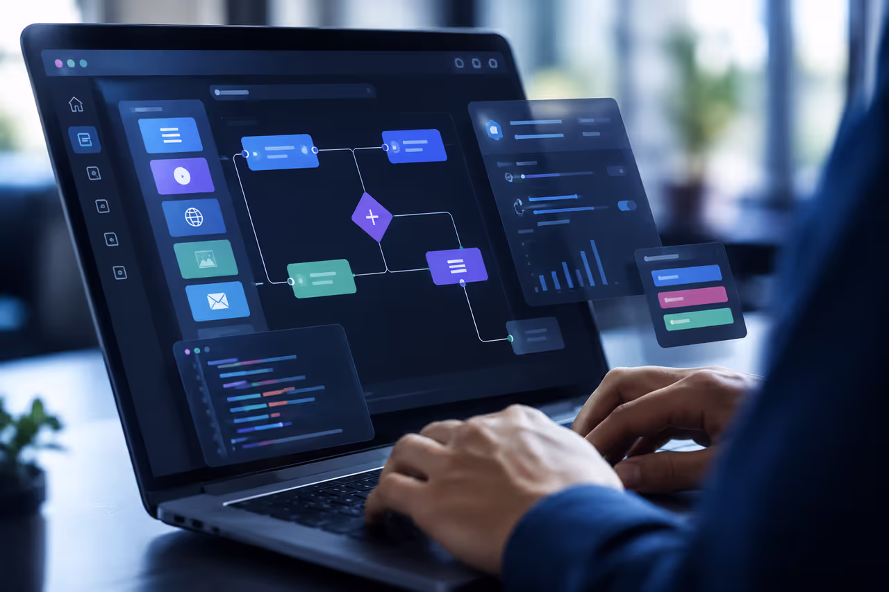Visual Workflow Automation in a Low-Code Platform