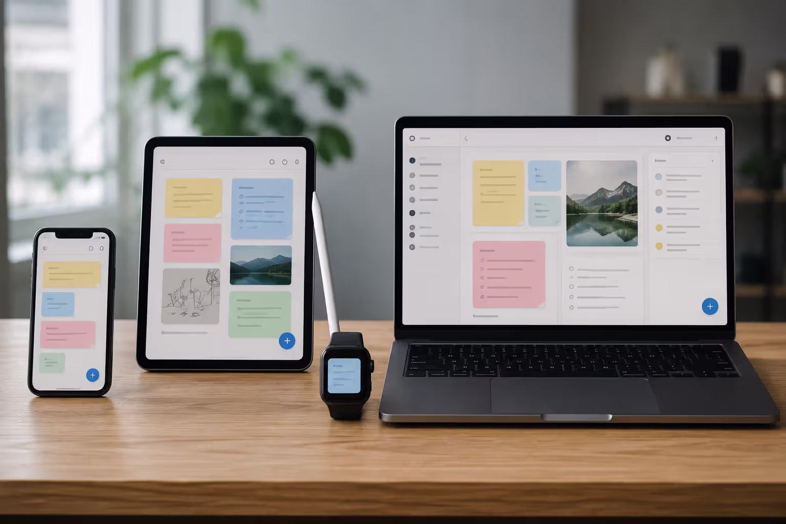 Various AI note capture tools across multiple devices